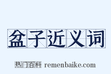 盆子近义词是什么意思的图片
